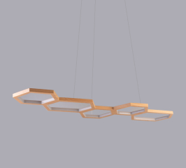 Люстра Honeycombs Brass