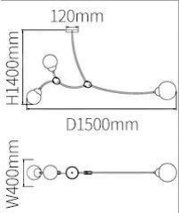 Люстра IVY Horizontal 3