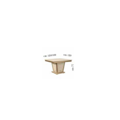 Обеденный стол 120/160х120 Arredo Classic Fantasia, квадратный раздвижной