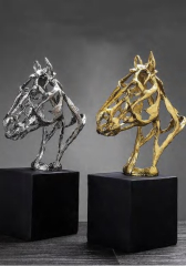 Статуэтка Horse decor golden