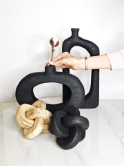Статуэтка Three-ring buckle ornament black