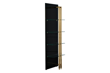 Стеллаж Marbella из черного стекла 58DB-SH17071B
