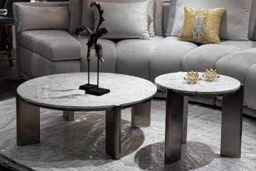 Стол журнальный Cass White белый мрамор 57EL-10082