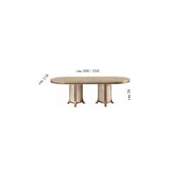 Стол обеденный 200/250х118 Arredo Classic Melodia, раскладной