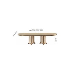Стол обеденный 200/300х118 Arredo Classic Melodia, раскладной