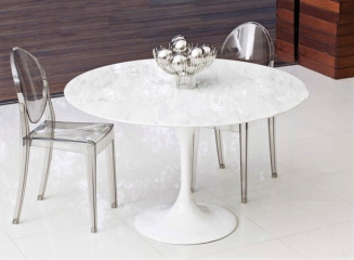 Стол обеденный белый Tulip Marble