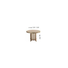 Стол обеденный круглый 118/158 Arredo Classic Melodia раскладной