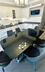 Стол обеденный Scorpio Marble Black 1800