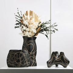 Ваза Abstract flat vase A