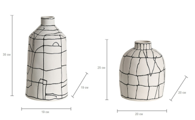 Ваза Black line narrow mouth vase A