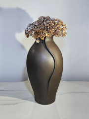 Ваза Olive vase-Ancient glaze