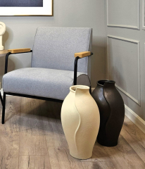 Ваза Olive vase-Creamy white