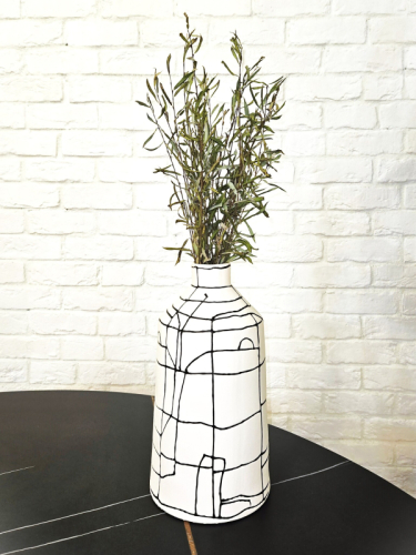 Ваза Black line narrow mouth vase A