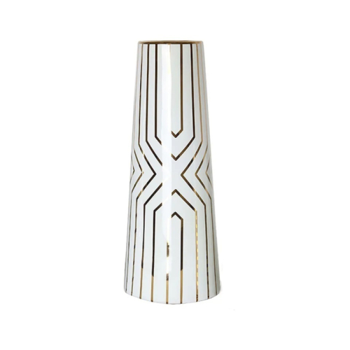 Ваза White Geometric pattern